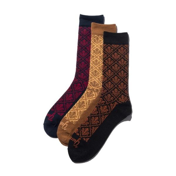 靴下 Baroque Pattern Socks Set / バロックパターンソックスセット メンズ...