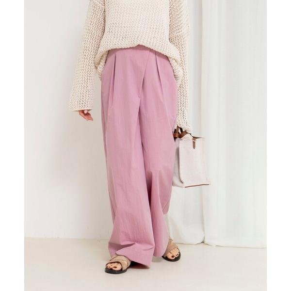 パンツ 「一部WEB限定サイズ」ウォッシャブル撥水ワイドラップパンツ レディース