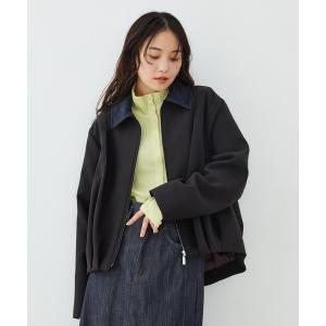 ブルゾン アウター 「残りわずか！」バックベルトタックブルゾン｜軽アウター/秋服 レディース