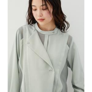 新作 シアーレイヤーブラウス