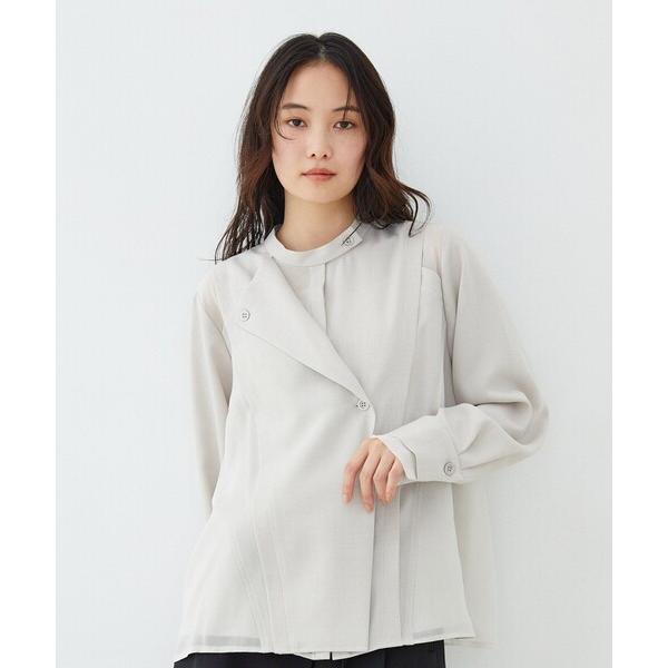 ブラウス シャツ 「残りわずか！」シアーレイヤーブラウス｜ウォッシャブル/オフィスカジュアル/オケー...