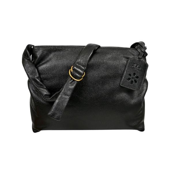 ショルダーバッグ バッグ ふんわりベルトのソフトレザーショルダーバッグ レディース