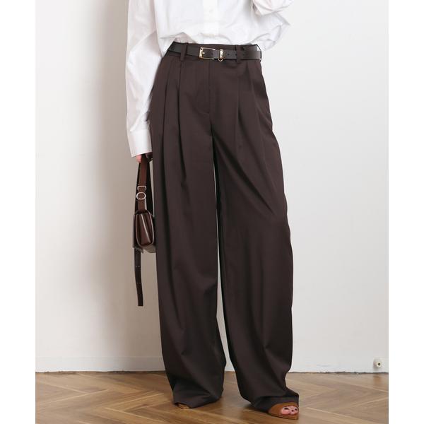 スラックス パンツ 「REMAIN/リメイン」Cocoon Suiting Pants With P...
