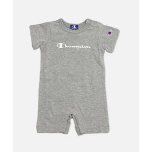 ベビー服 ロンパース 「チャンピオン」ロゴ半袖カバーオール