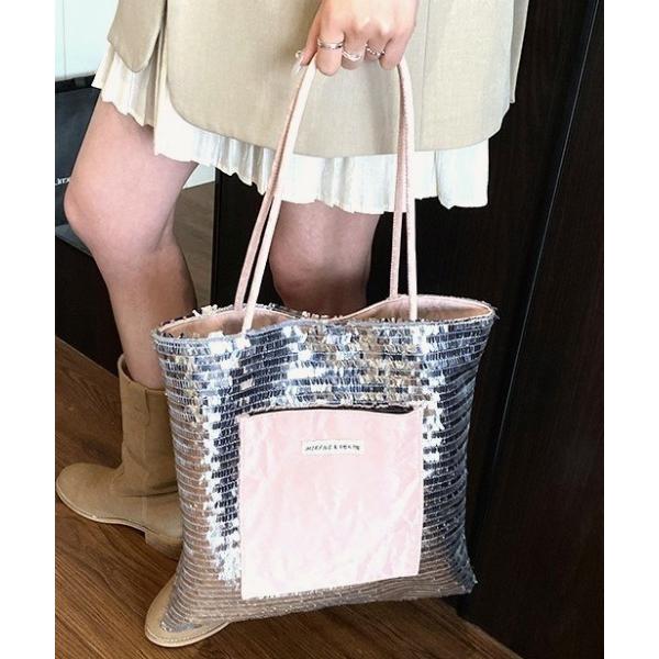 トートバッグ スパンコールトートバッグ レディース