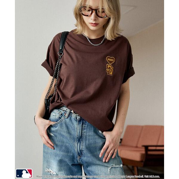 tシャツ PUBLUX/パブリュクス 「機能性素材」別注MLB ワンポイントハートTシャツ　限定展開...