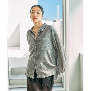 ブラウス シャツ AIRデニム長袖シャツ　639492 レディース