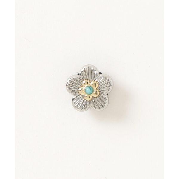 crocs Silver Turquoise Flower / クロックス シルバーターコイズフラワ...