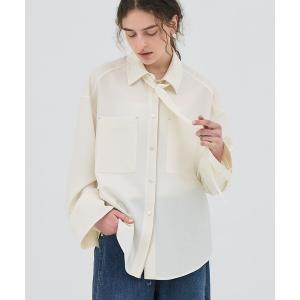 ブラウス シャツ 「2026春新作」ワイドカフスボウタイシャツ レディース