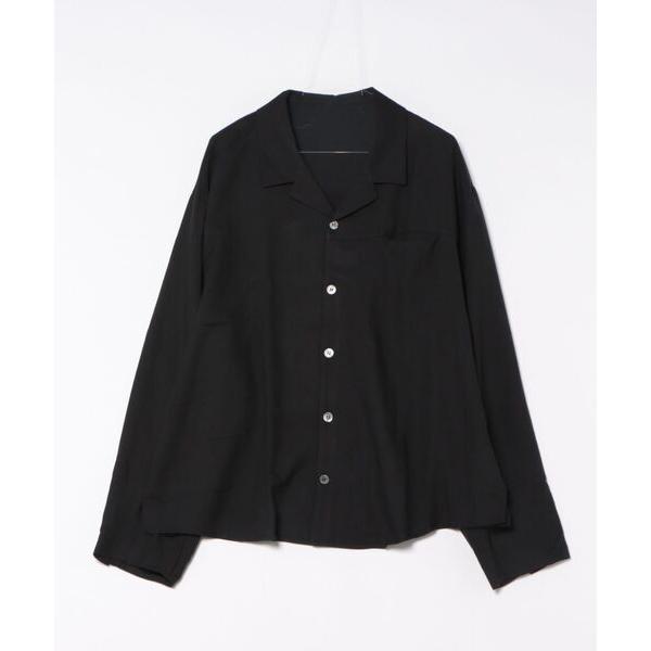 ブラウス シャツ オープンカラーシャツ レディース メンズ