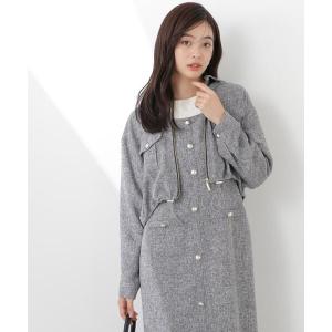 BACCA（バッカ） ワンピース 半袖 コットンピケ ジップアップ