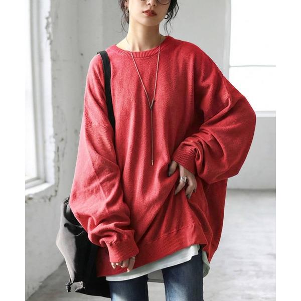 ニット セーター 鹿の子 綿 ニット レディース メンズ