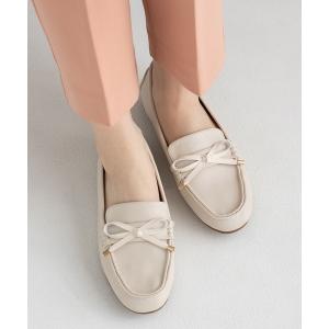 デッキシューズ モカシン リボンスムースモカシンシューズ(215-61176)JELLY BEANS(ジェリービーンズ) レディース