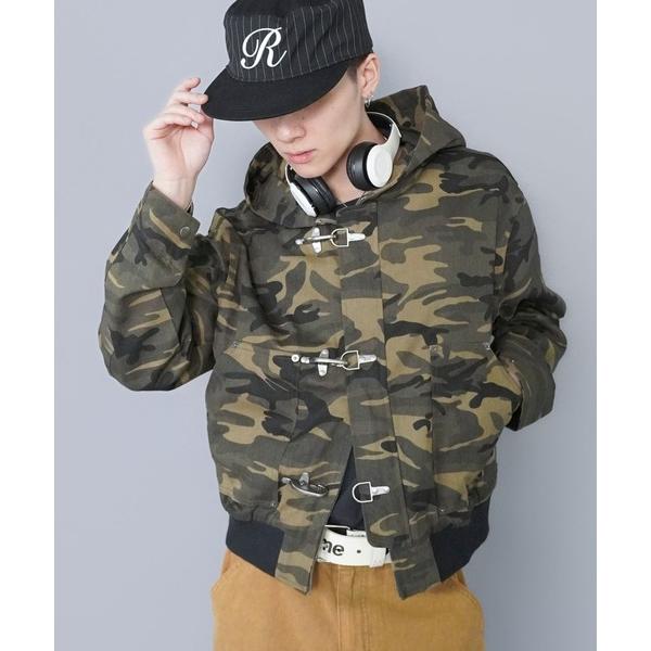 コート ジャケット 短丈ヴィンテージライクファイヤーマンアクティブジャケット/ダブルジップ/リアルツ...