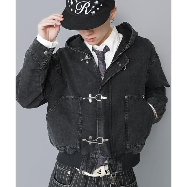 コート ジャケット 短丈ヴィンテージライクファイヤーマンアクティブジャケット/ダブルジップ/リアルツ...