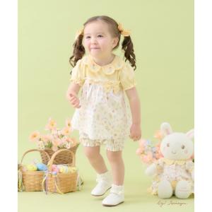 「想馬まゆ×coeur a coeur」イースタープリントベビーセットアップ キッズ 子供服 女の子