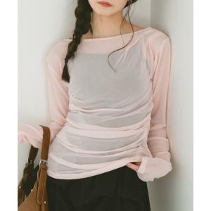 tシャツ ギャザードレープシアートップス レディース｜ZOZOTOWN Yahoo!店