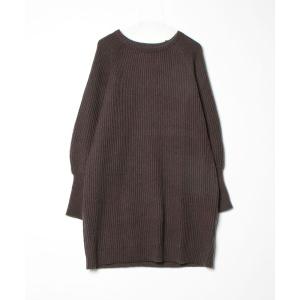 「titivate」 ニットワンピース L グレー レディース