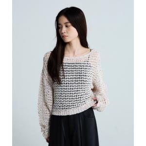 ニットセーター MIXテープヤーンプルオーバー