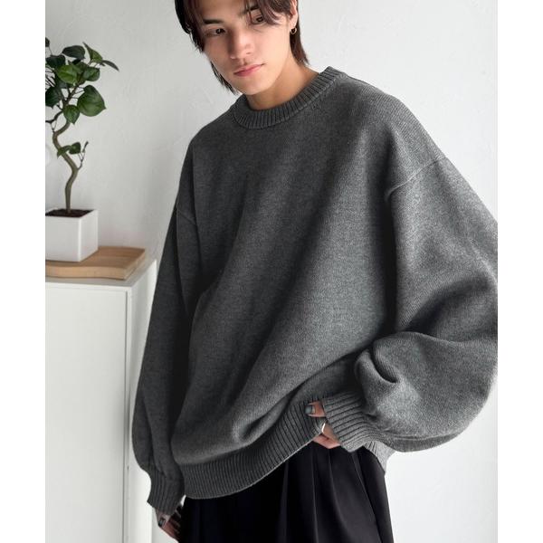 「Java」 長袖ニット X-LARGE グレー メンズ