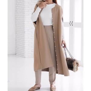 「M y u」 ベスト FREE ベージュ レディース