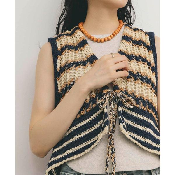 「KBF」 ニットベスト ONE ブルー系その他 レディース