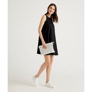 「BENETTON (UNITED COLORS OF BENETTON)」 ノースリーブワンピース MEDIUM ブラック レディース