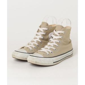 「CONVERSE」 ハイカットスニーカー 24cm ベージュ レディース