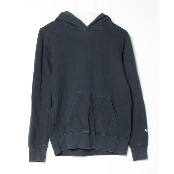 「Champion」 プルオーバーパーカー MEDIUM ブラック レディース
