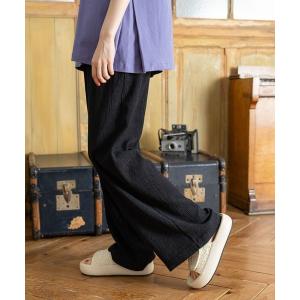 「niko and...」 イージーパンツ MEDIUM ブラック レディース