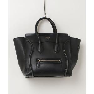 「CELINE」 ラゲージ ミニショッパー ハンドバッグ - ブラック レディース