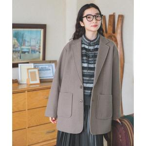 「niko and...」 テーラードジャケット LARGE モカ レディース