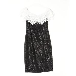 「Tadashi Shoji  」 花柄ノースリーブワンピース 4 ブラック レディース