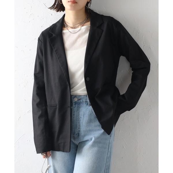 「Bonjour Sagan」 「each」テーラードジャケット FREE ブラック レディース