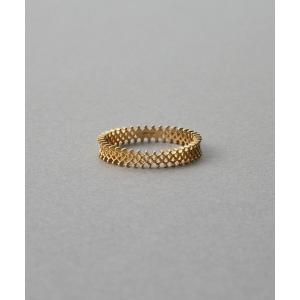 ete bijoux（エテ ビジュー） 指輪 リング K18YG ドロー レイヤード