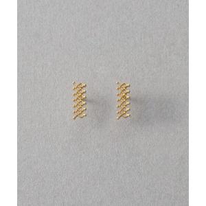 ピアス 「レースライン」 K18YG ピアス レディース