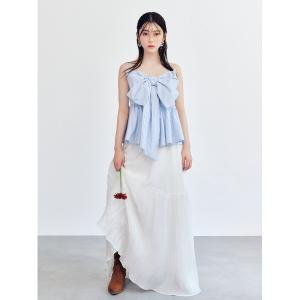 スカート セミシアーティアードスカート