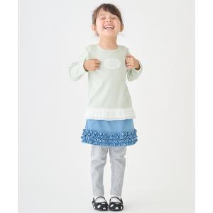 レギンス スパッツ 裾フリルレギンスつきスカート キッズ 子供 女の子