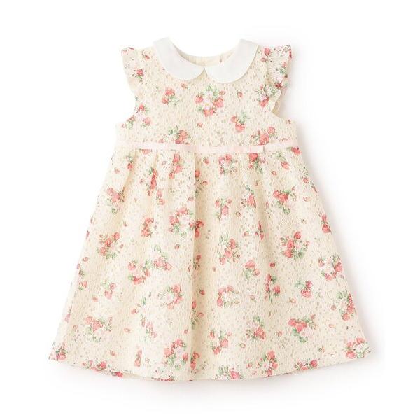 ワンピース 野イチゴレースワンピース「日本製」 キッズ 子供服 女の子