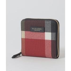 財布 クレストブリッジチェックPVC二つ折り財布 レディース