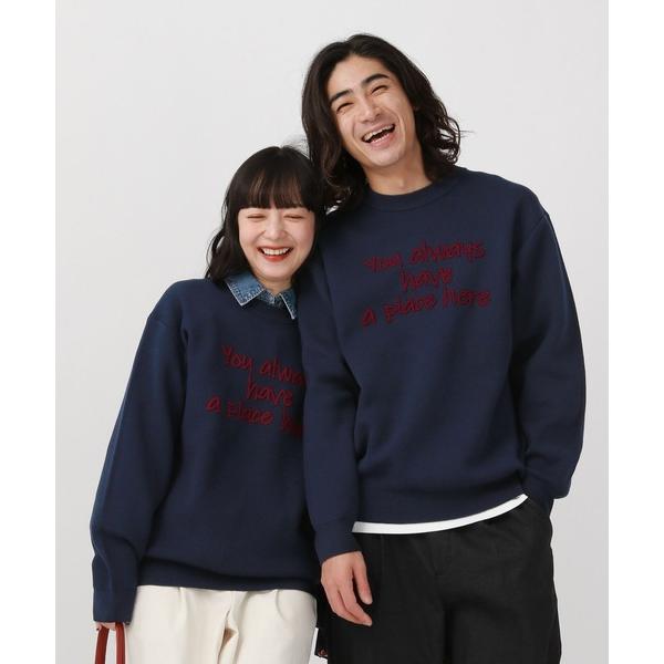 セーター ニット スウェットライクオテラクニット/ロゴ/601295 メンズ レディース