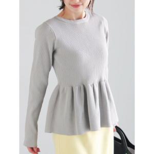 カーディガン 前後2WAYペプラムカーディガン レディース