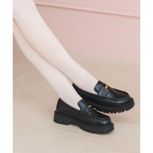 シューズ コインローファー レディース