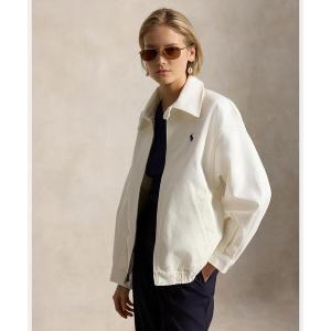 ブルゾン アウター ダブルフェイスド コットン ジャケット レディース