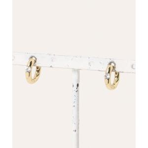 アレルギー対応 ピアス 「Sonu jewelry（ソヌジュエリー）」ビジューポイント　フープピアス son-pierce-53-2 レディース