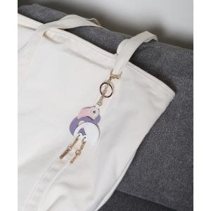 キーホルダー フェイクレザー フラミンゴバッグチャームの商品画像