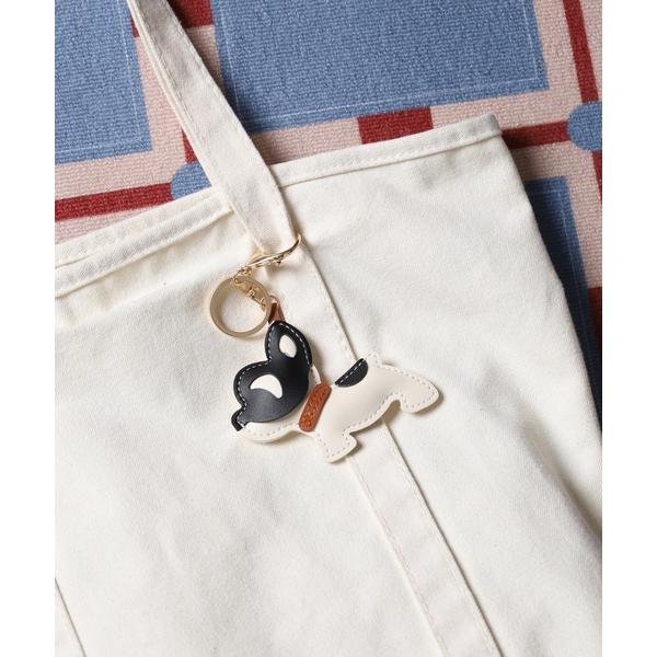 キーホルダー フレンチブルドッグ レザーバッグチャーム