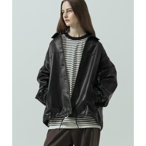 ブルゾン アウター 「SLICK/スリック」Sheep Leather Coach Jacket/シープレザーコーチジャケット メンズ