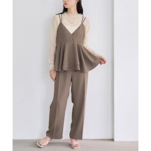 「titivate」 オールインワン M ブラウン レディース