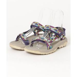 「Teva」 フラットサンダル 24cm グレー レディース